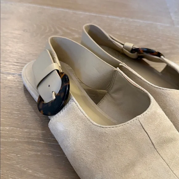 Vince Cadot Suede Slingback Flats Loafer Sandal | 6.5 - Picture 4 of 7